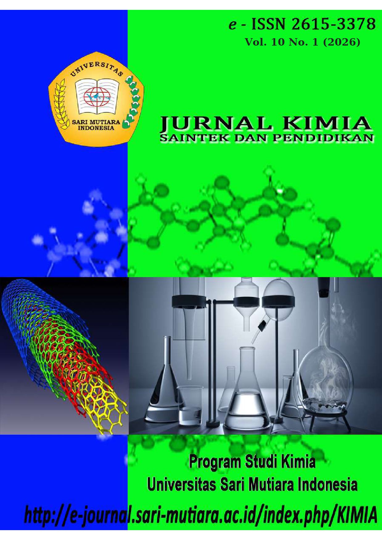 					View Vol. 10 No. 1 (2026): JURNAL KIMIA SAINTEK DAN PENDIDIKAN
				