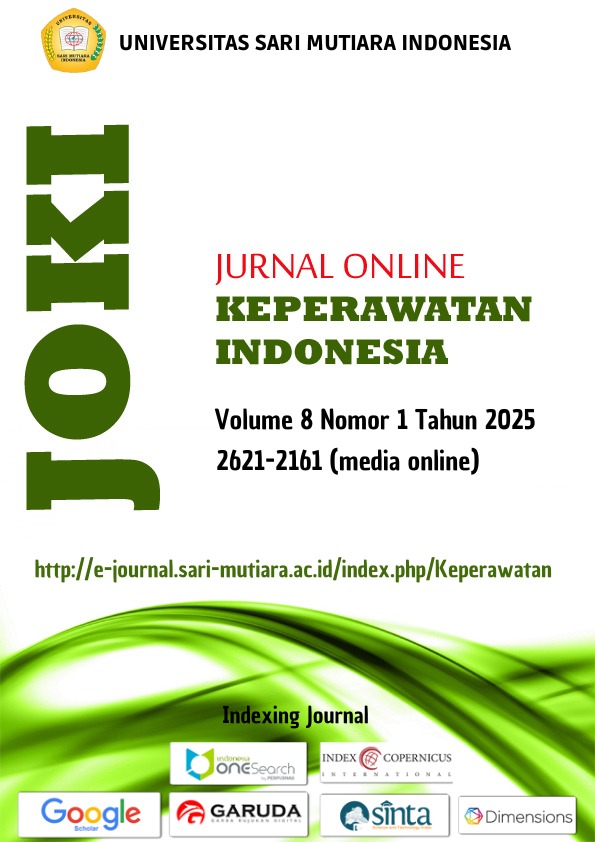 					View Vol. 8 No. 1 (2025): Jurnal Online Keperawatan Indonesia 
				