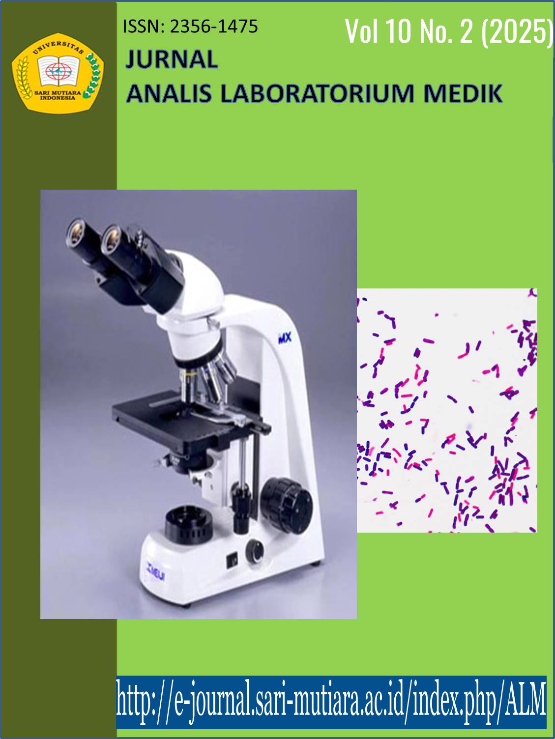 					View Vol. 10 No. 2 (2025): Jurnal Analis Laboratorium Medik
				